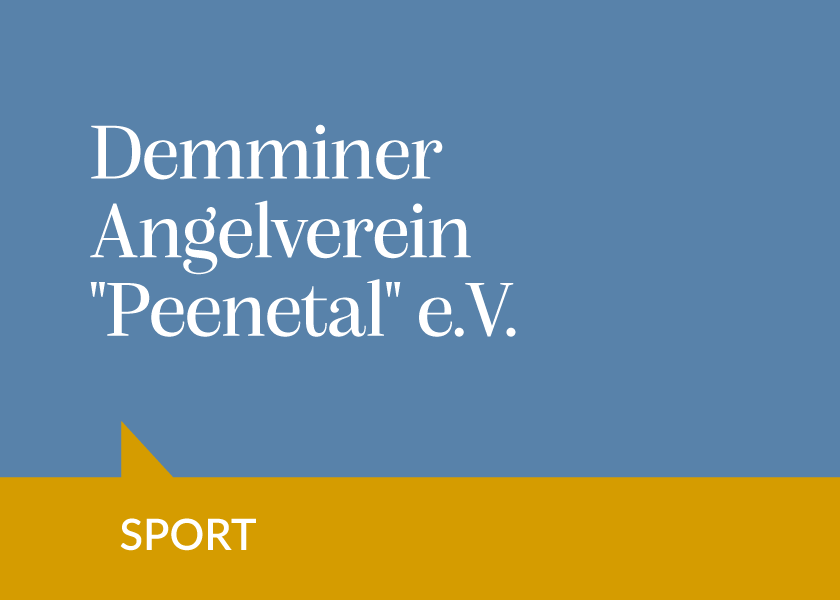 Demminer Angelverein “Peenetal” e.V.